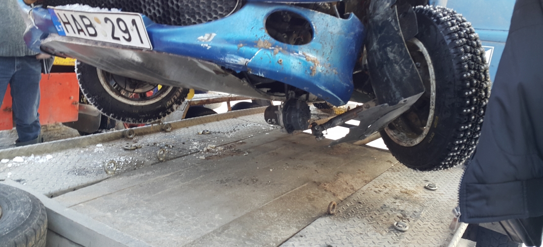 TPVA technine pagalba kelyje Peugeot 206 RC